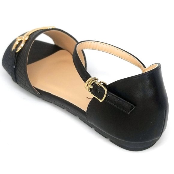 Victoria K Shoes Womens Open Toe Ballet Mj Flats B286 Black Poshmark